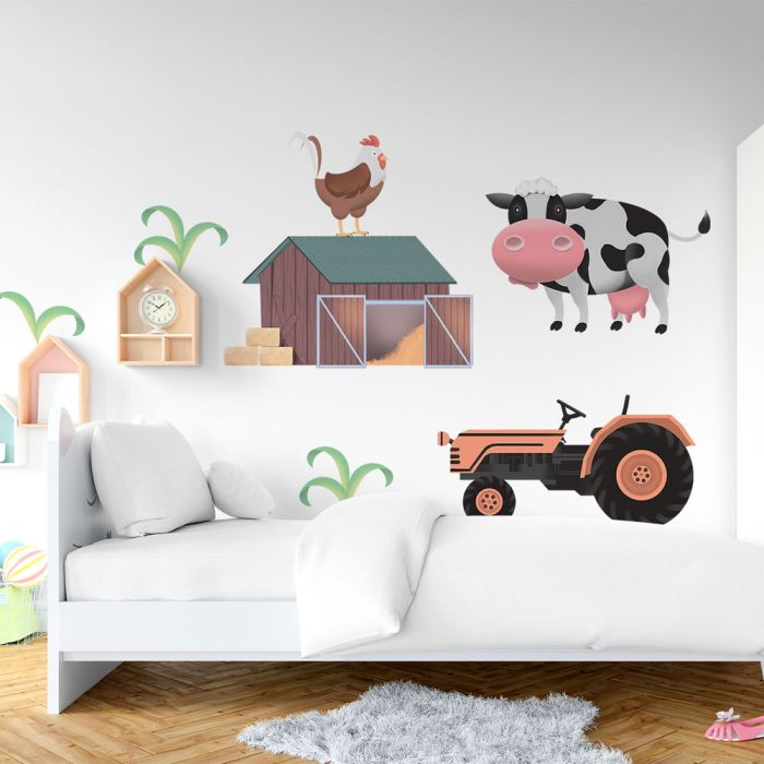 Sticker mit Tieren von der Farm 