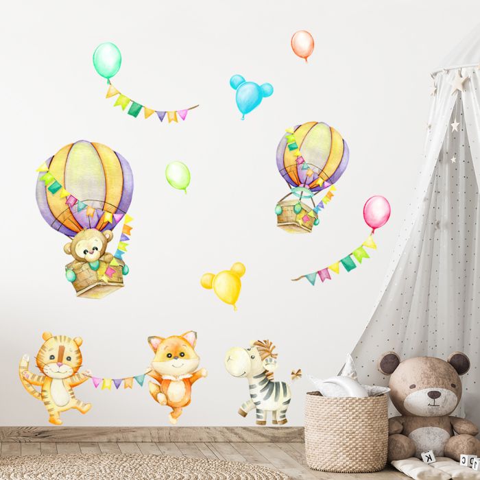 Heißluftballons und tanzende Tiere