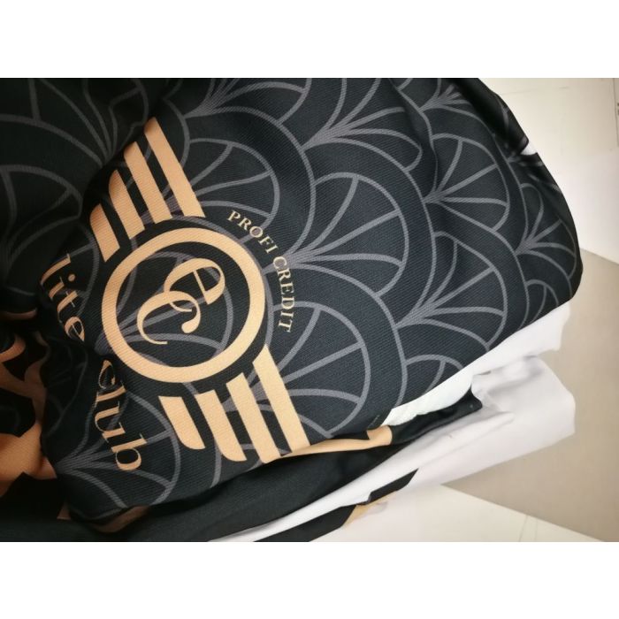 Detail des Drucks auf Textil