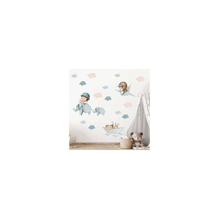 Papier-Elefanten, Papierflieger, Papierschiffchen