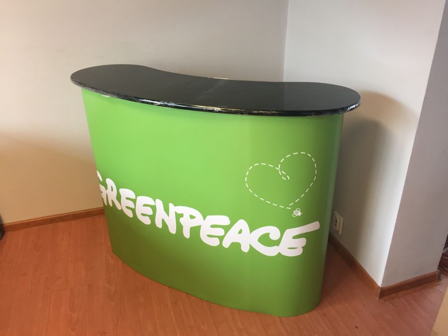 Präsentationstisch Greenpeace