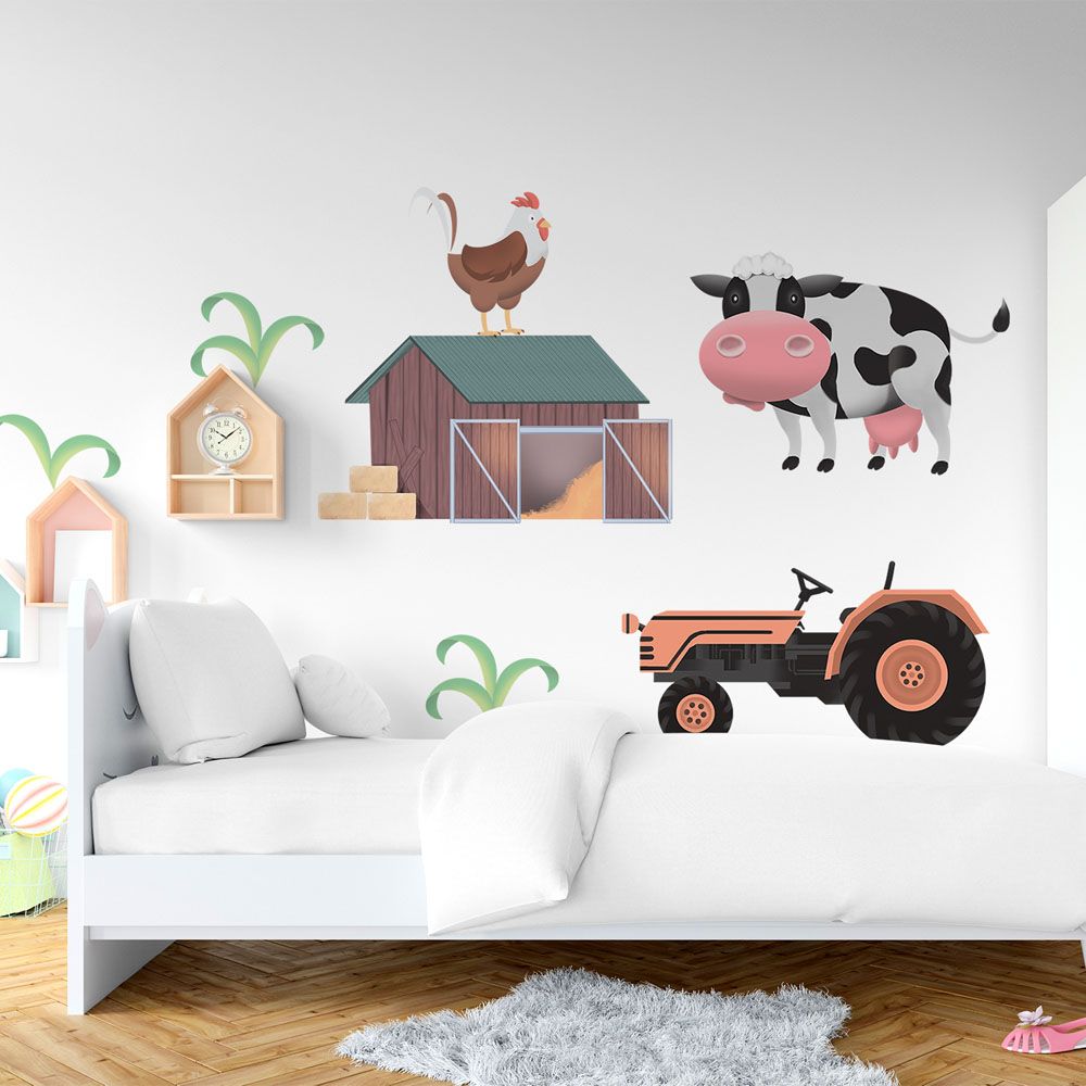 Sticker mit Tieren von der Farm 