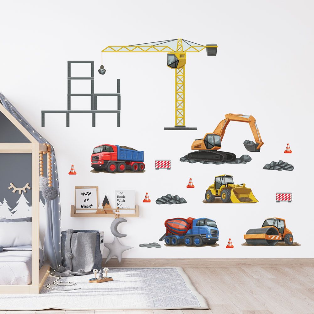 Baumaschinenmotiven