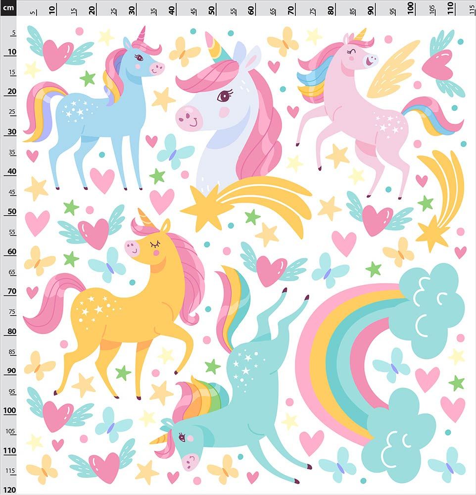 Regenbogen-Einhorn - Pressebogen 