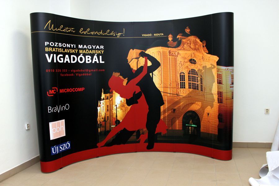 pop up Wand 3x4 Bratislava Ungarisch vigadóbál