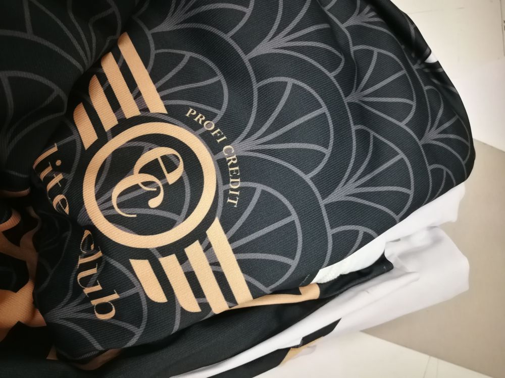 Detail des Drucks auf Textil