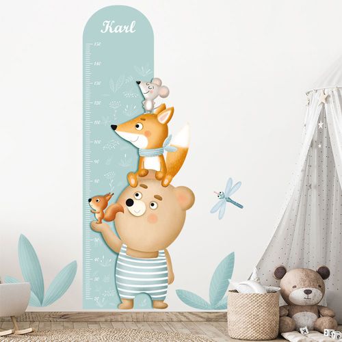 Messband für die Wand und Waldtieren
