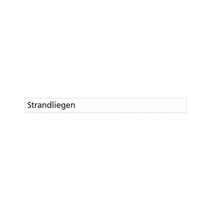 Liegestuhl bedruckt