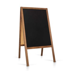 Kundenstopper aus Holz