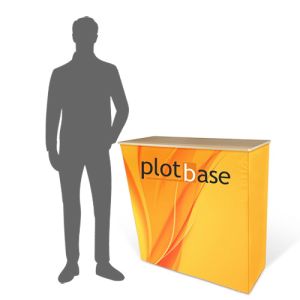 Präsentationstheke aus Stoff