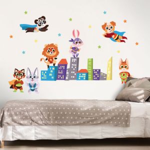Wandtattoo Superhelden