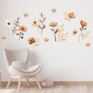Wandtattoo Blumen im Boho-Stil