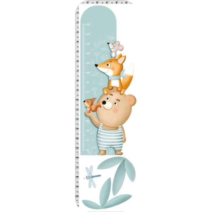 Messband für die Wand und Waldtieren