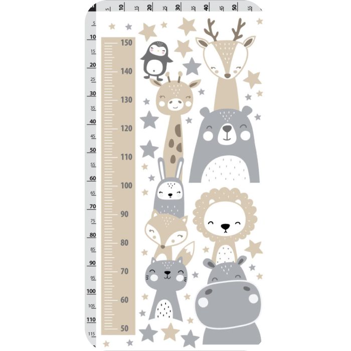 Wandtattoo Messlatte Tiere
