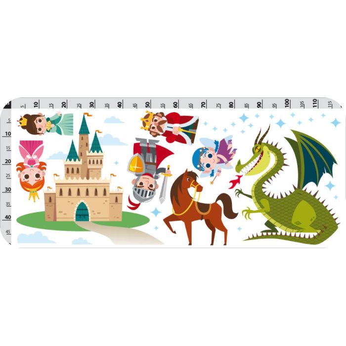 Wandtattoo Ritter und Prinzessin