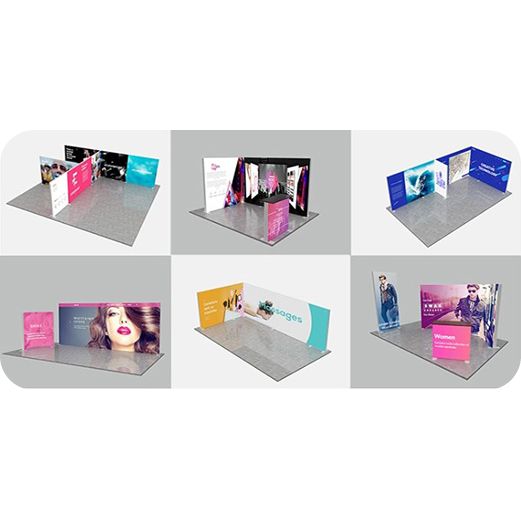 Modularer Messestand mit LED