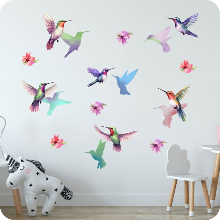 Wandtattoo Kolibris