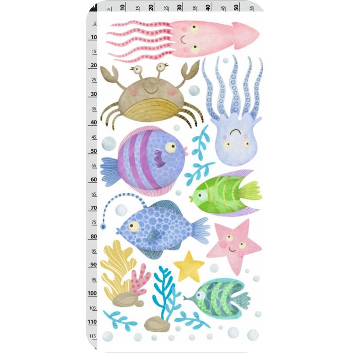 Wandtattoo bunte Fische