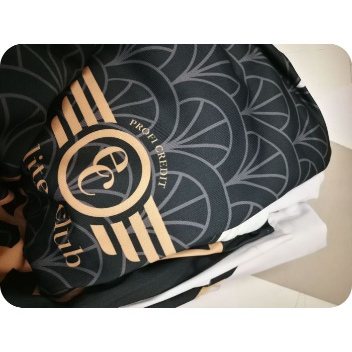 Detail des Drucks auf Textil