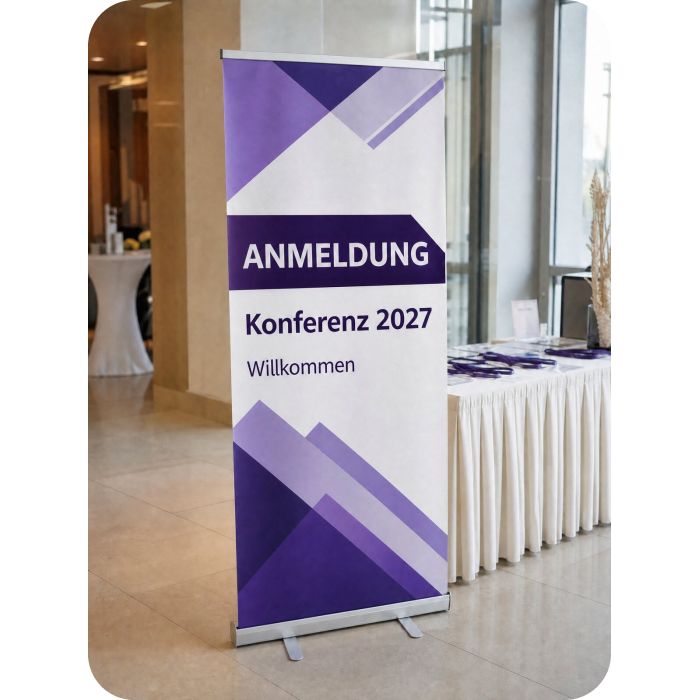 Roll Up Standard – bei der Konferenzanmeldung