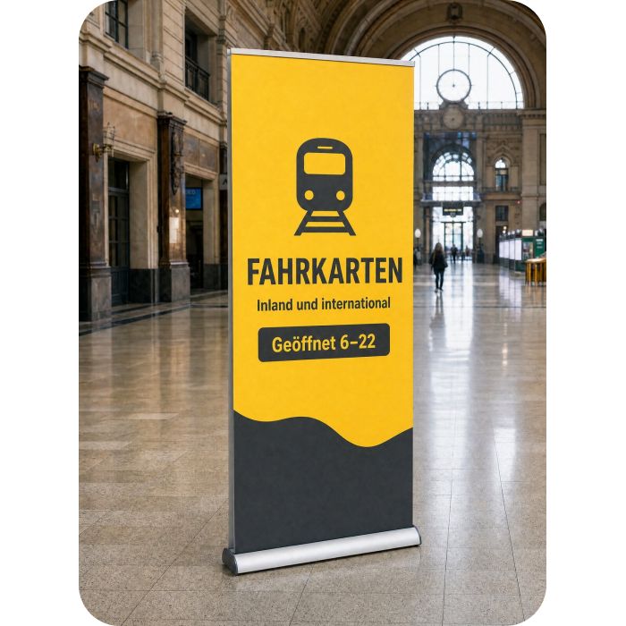 Beidseitiges RollUp – FAHRKARTEN
