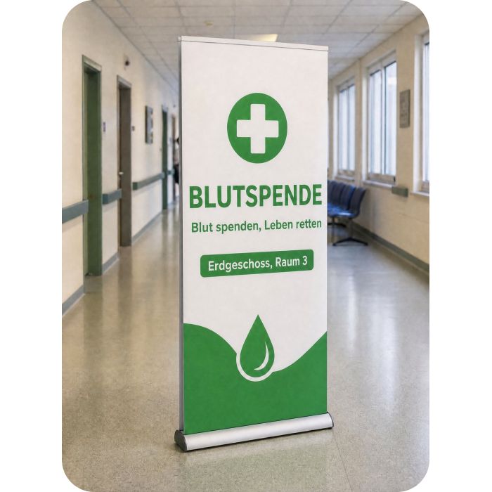 Beidseitiges RollUp – BLUTSPENDE