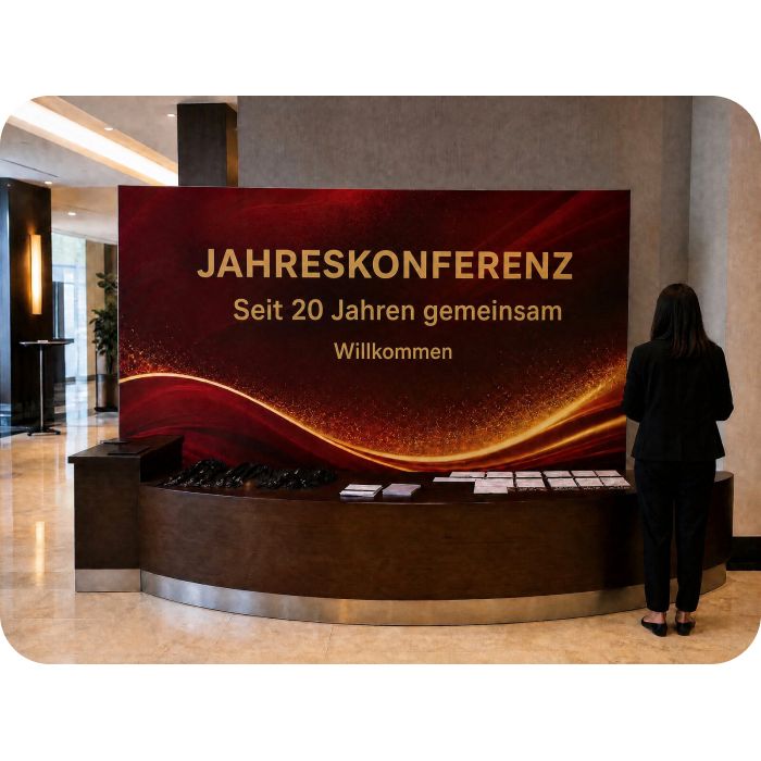 Hop Up Wände – Jahreskonferenz im Hotel