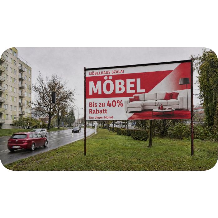 Billboards – Möbelhaus an der Straße