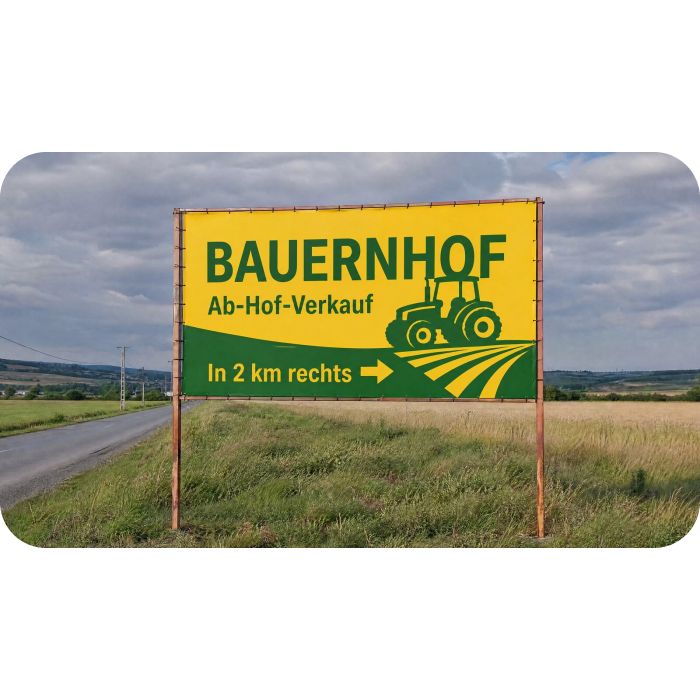 Billboards – Bauernhof an einer Landstraße