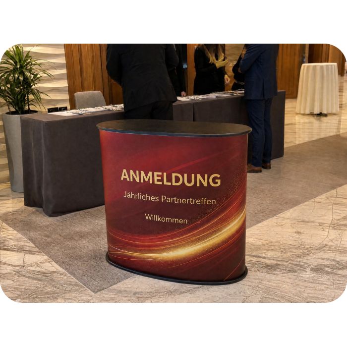 Präsentationstheke – ANMELDUNG