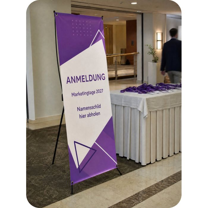 X banner Standard – ANMELDUNG