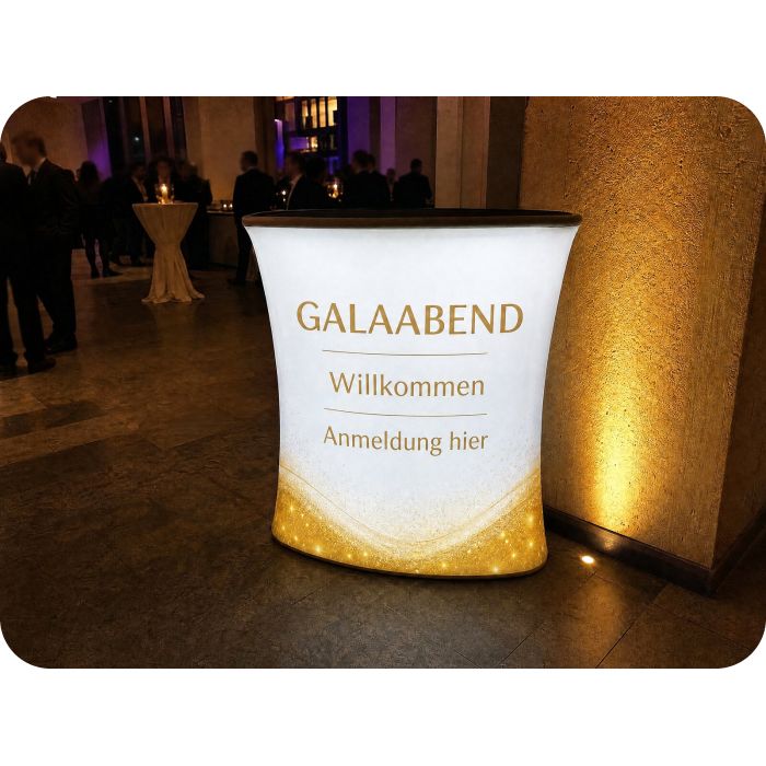 Automatische LED-Werbetheke – GALAABEND