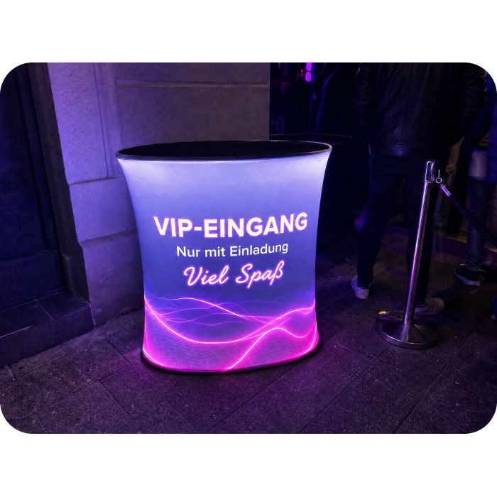Automatische LED-Werbetheke – VIP-EINGANG