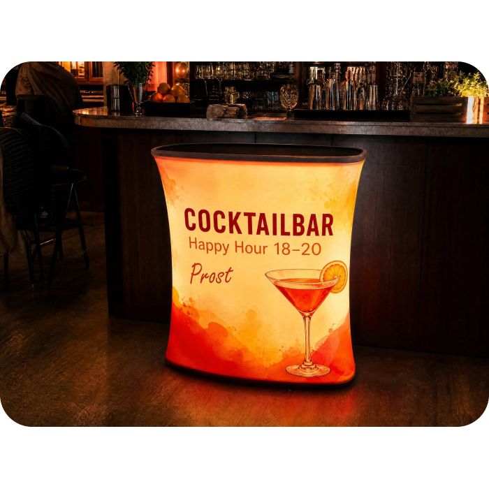 Automatische LED-Werbetheke – COCKTAILBAR