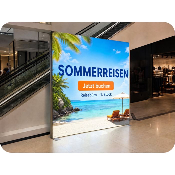 LED-Werbewand – SOMMERREISEN