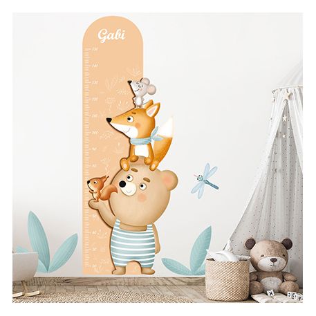 Messband für die Wand und Waldtieren