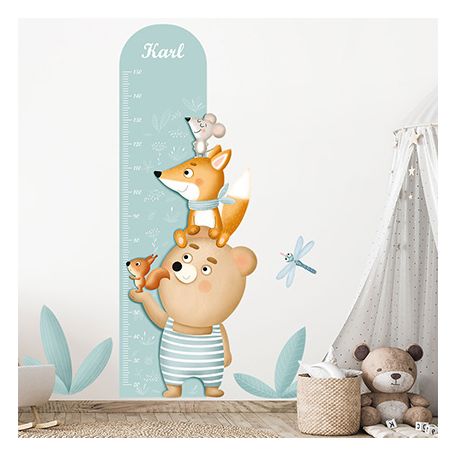 Messband für die Wand und Waldtieren