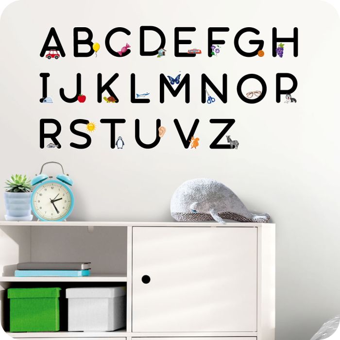 Wandtattoo Alphabet