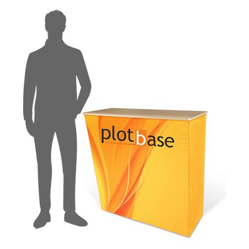Präsentationstheke aus Stoff