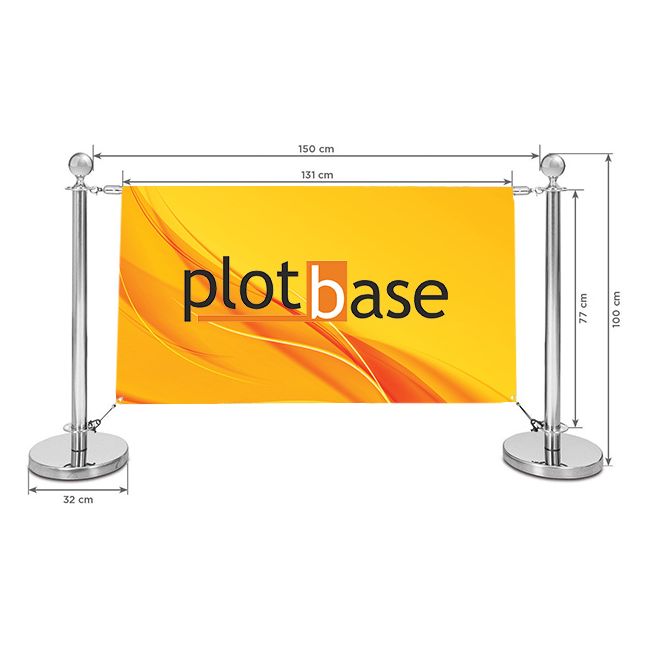 Café-Banner silber