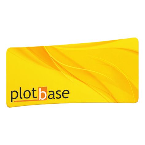 Präsentationswand aus Stoff, schräg