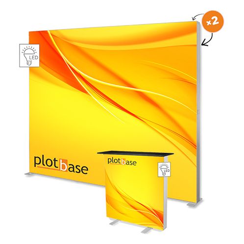 Modularer Messestand mit LED