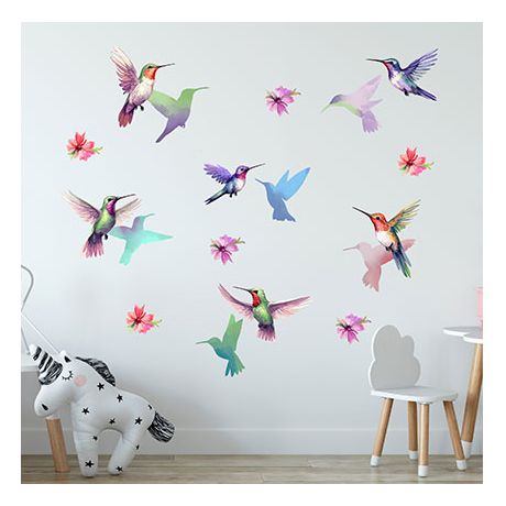 Wandtattoo Kolibris