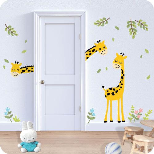Wandtattoo Giraffe, rechts