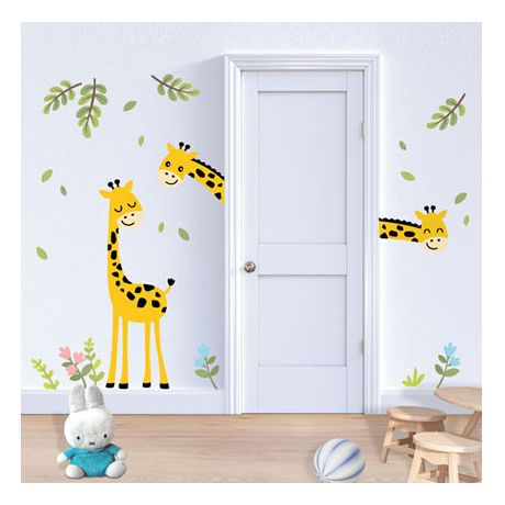 Wandtattoo Giraffe, links