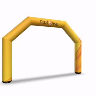 Aufblasbarer Torbogen Plotbase