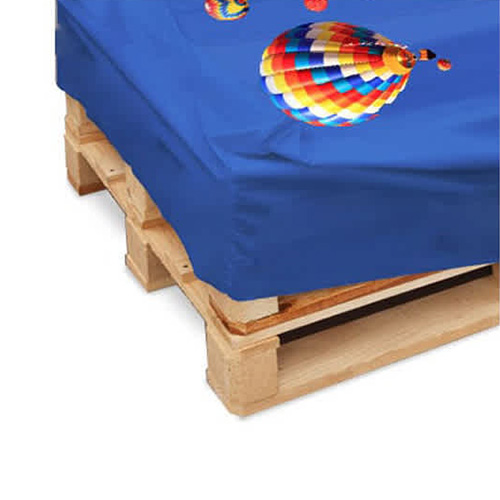 Palettenabdeckung mit Druck