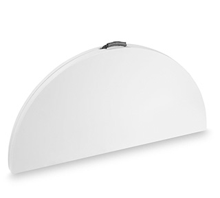 Zusammengeklappter Klapptisch