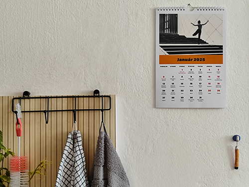 Bedruckter Wandkalender